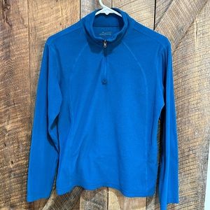 Columbia quarter zip fleece pullover/jacket  blue size large